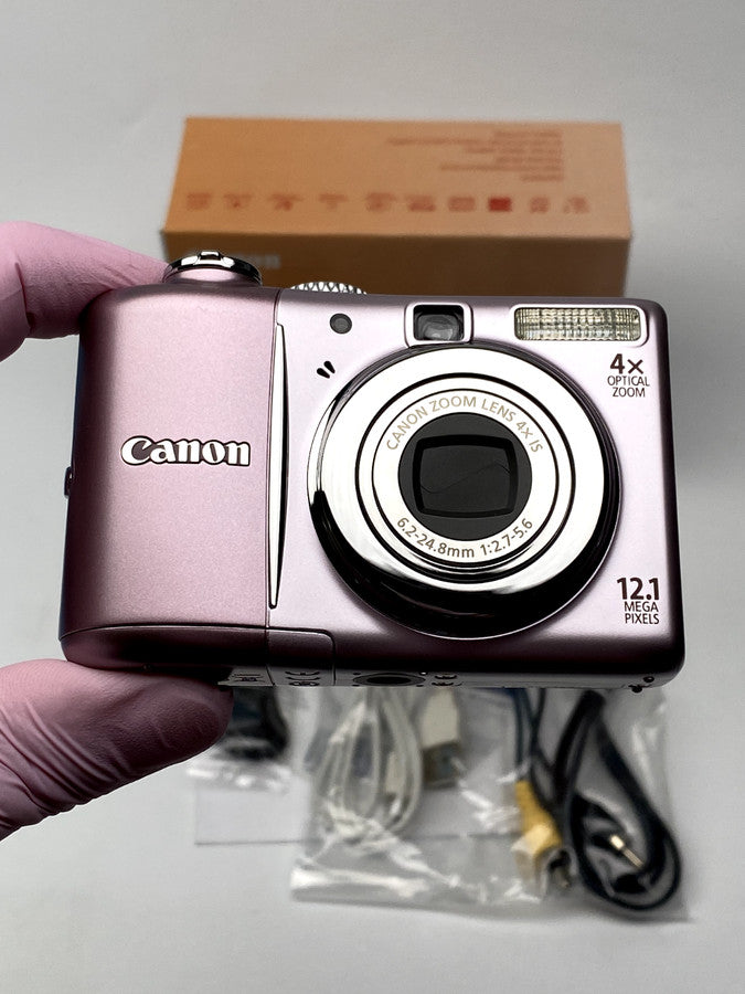 Canon PowerShot A1100 IS 12.1 MP Digital Camera Pink Mint