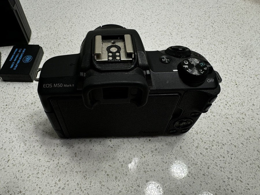 Canon EOS M50 Mark II 24.1MP Mirrorless Camera with 15-45mm Lens Black