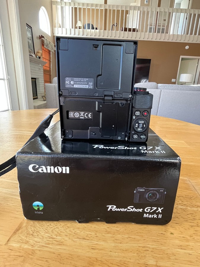 Canon PowerShot G7X Mark II 20.1MP Compact Digital Camera Black