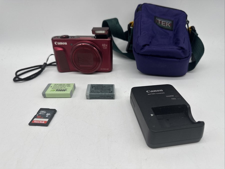 Canon PowerShot SX720 HS 20.3MP Digital Camera Red