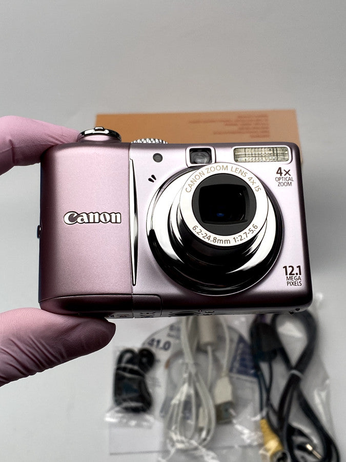 Canon PowerShot A1100 IS 12.1 MP Digital Camera Pink Mint