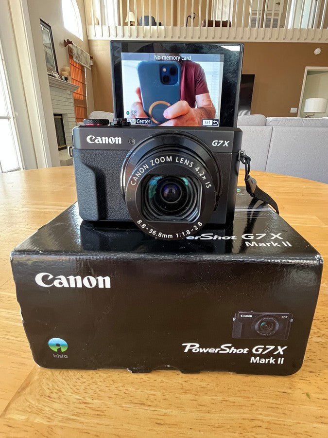 Canon PowerShot G7X Mark II 20.1MP Compact Digital Camera Black