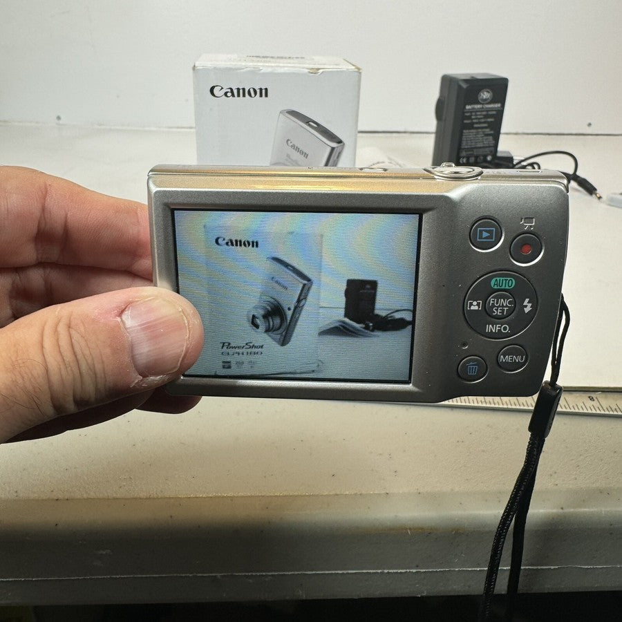 Canon PowerShot ELPH 180 20MP Digital Camera Silver