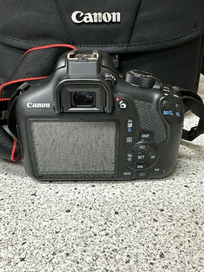 Canon EOS Rebel T6 18.0MP DSLR Camera with 18-55mm and 75-300mm Lenses Black