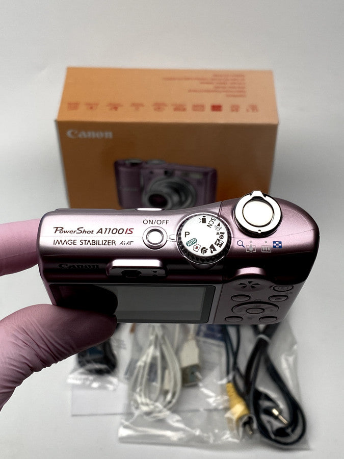 Canon PowerShot A1100 IS 12.1 MP Digital Camera Pink Mint