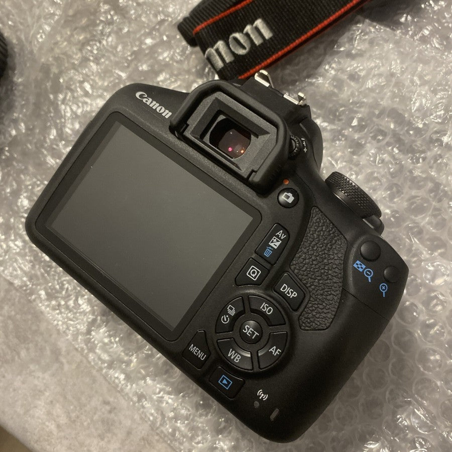 Canon EOS Rebel T7 24.1MP DSLR Camera with 18-55mm and 75-300mm Lenses Black
