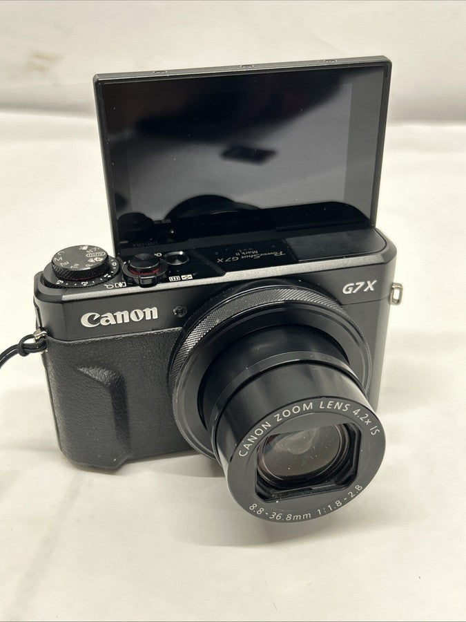 Canon PowerShot G7 X Mark II 20.1MP Compact Digital Camera Black