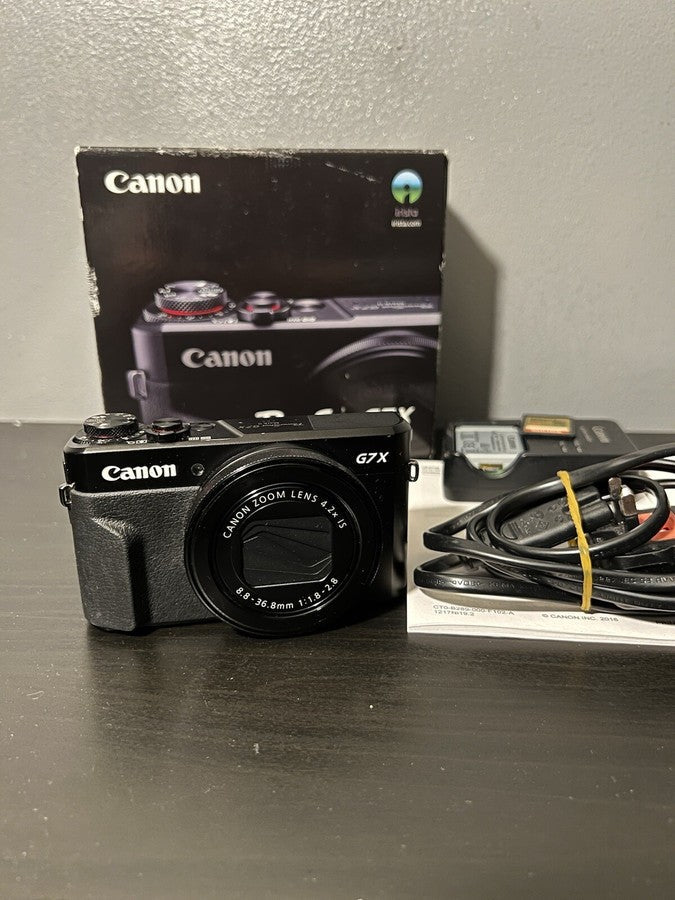 Canon PowerShot G7 X Mark II 20.1MP Compact Digital Camera Black