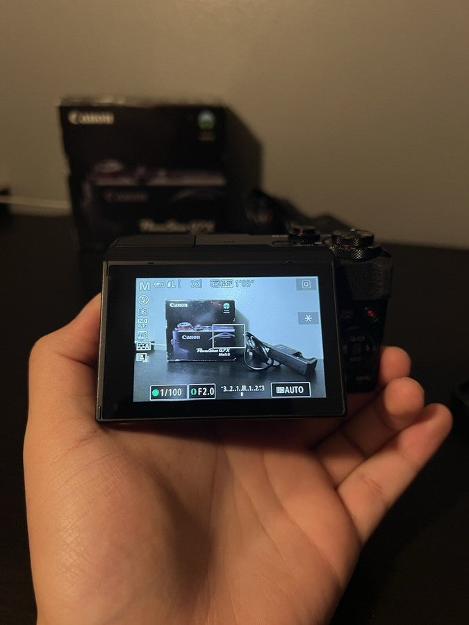Canon PowerShot G7 X Mark II 20.1MP Compact Digital Camera Black