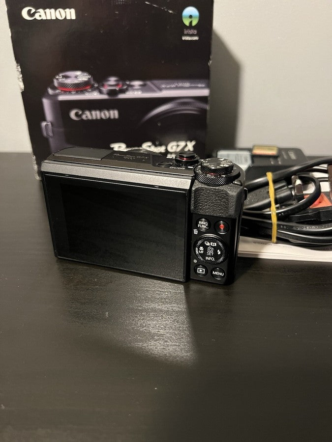 Canon PowerShot G7 X Mark II 20.1MP Compact Digital Camera Black